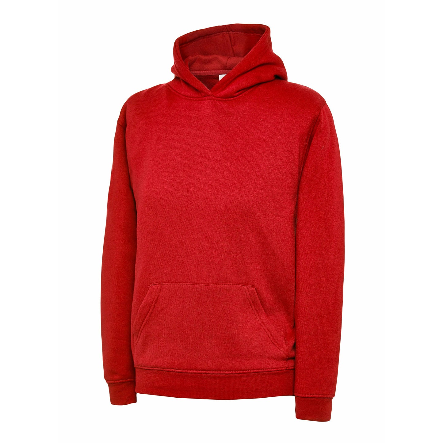 Hoodie - Age 3 - 13 - Plain - Red