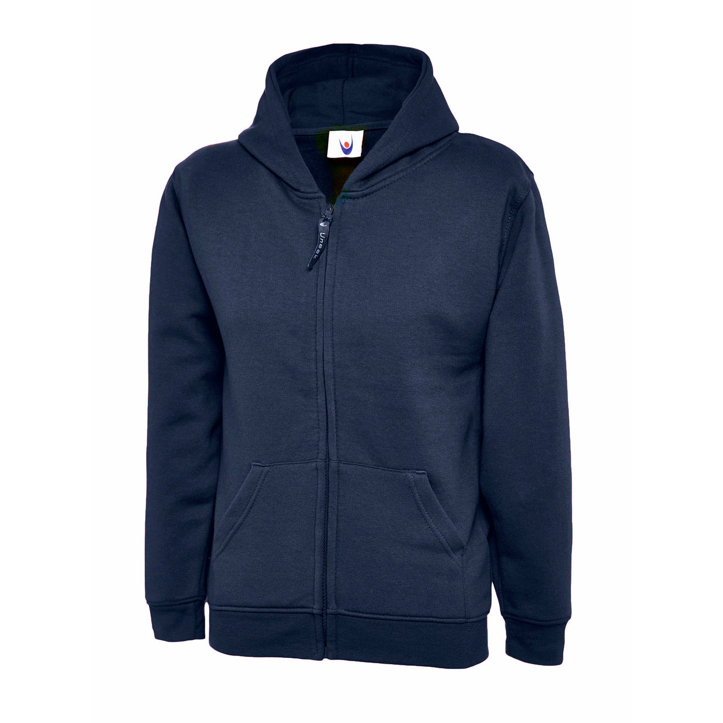 Childrens Classic Full Zip Hooded Sweatshirt Navy