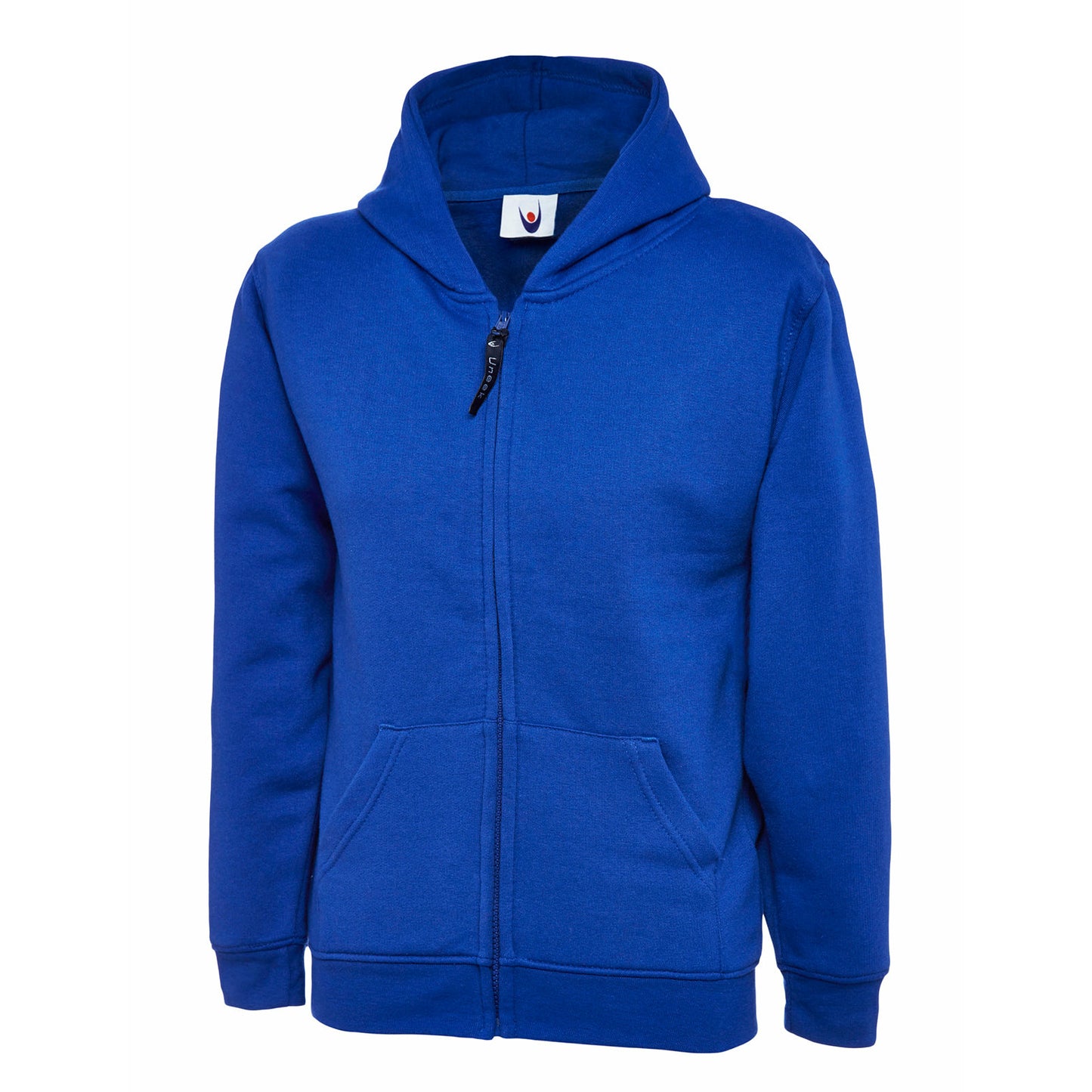 Childrens Classic Full Zip Hooded Sweatshirt Royal Blue
