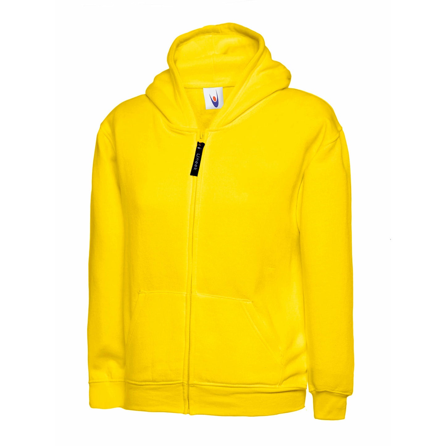 Childrens Classic Full Zip Hooded Sweatshirt Yellow