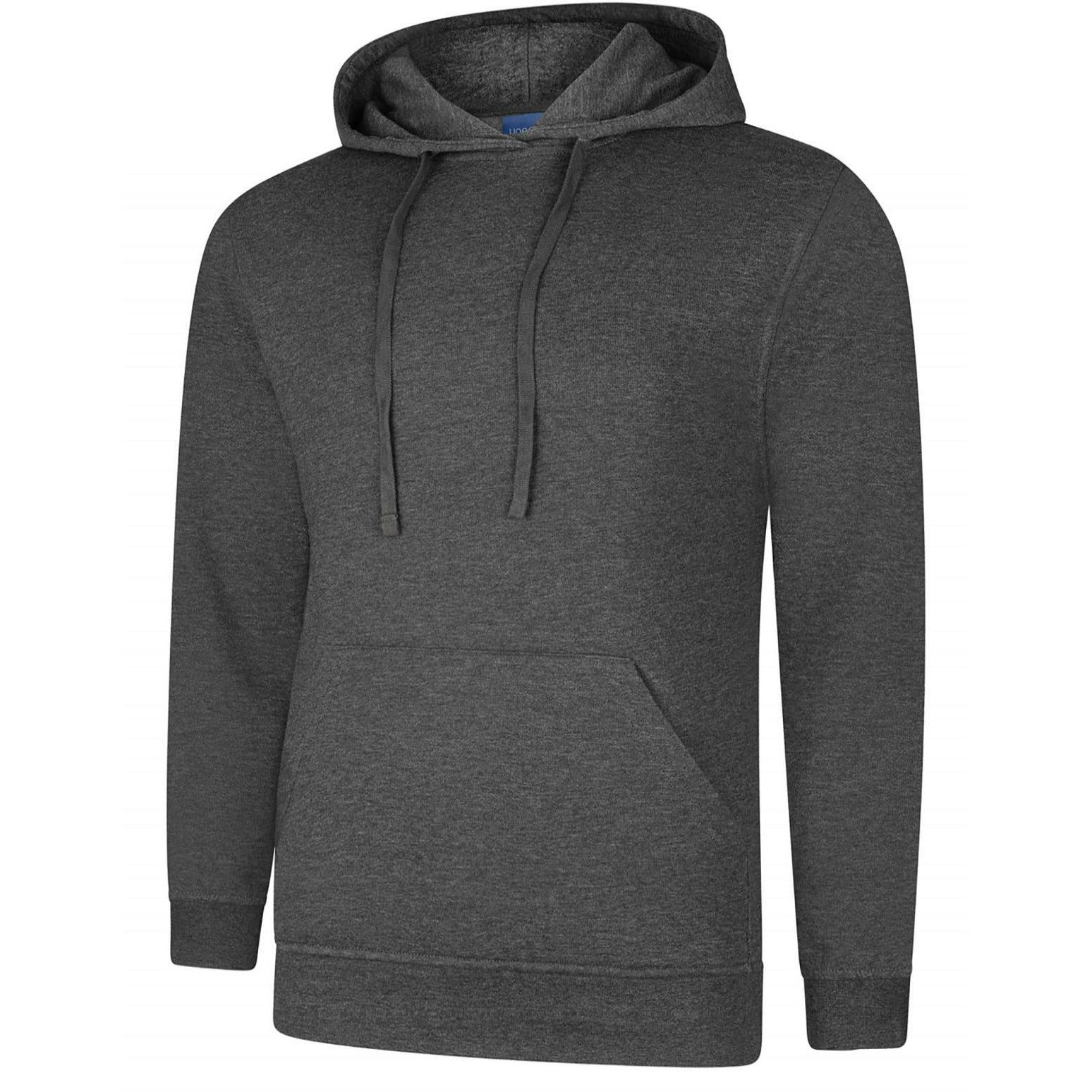 Deluxe Hooded Sweatshirt (L - 2XL) Charcoal Grey