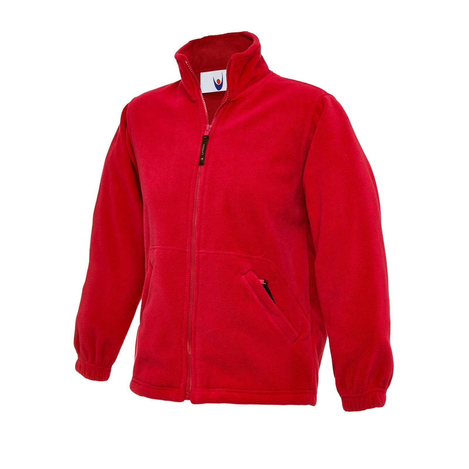 Childrens Full Zip Micro Fleece Jacket Red