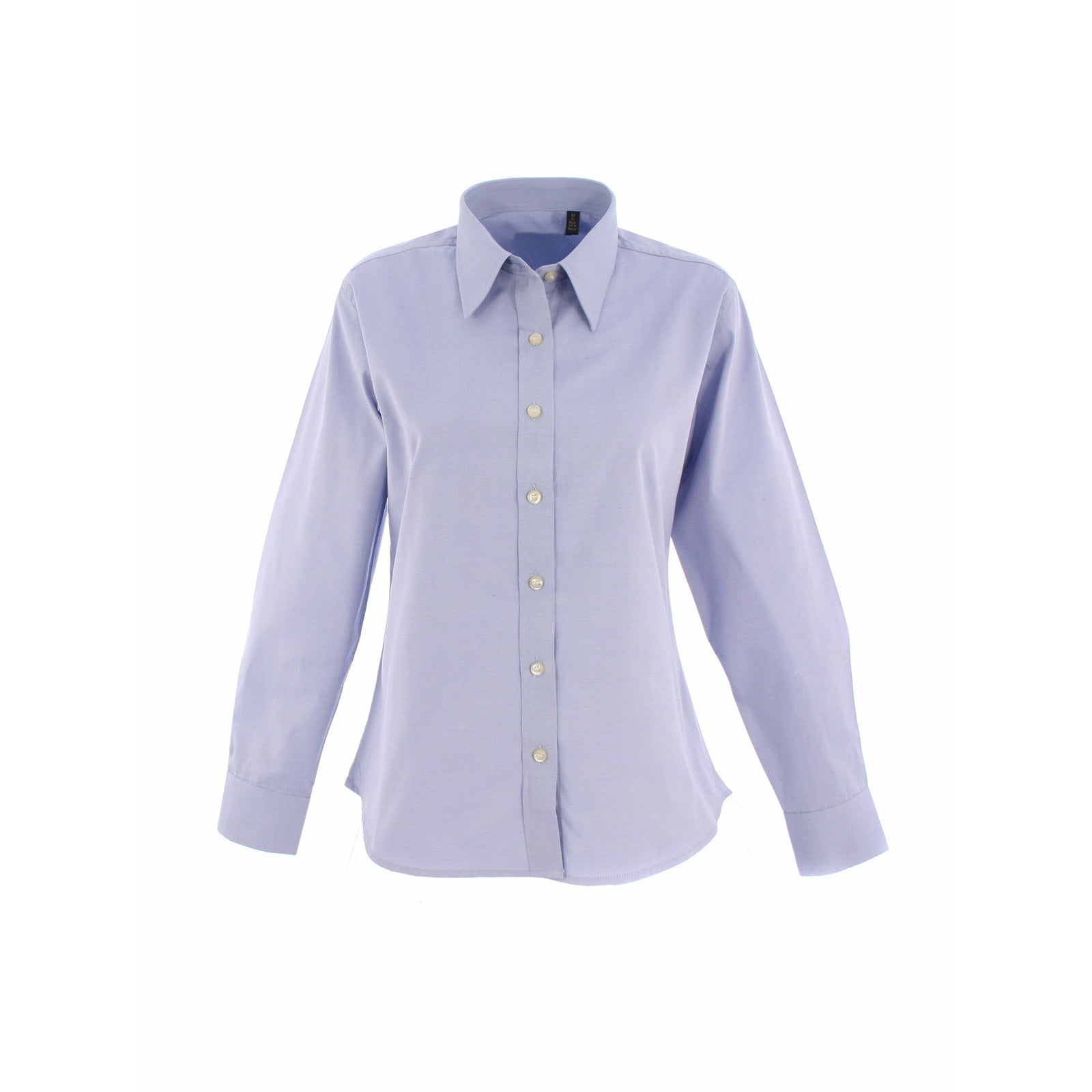 Ladies Pinpoint Oxford Full Sleeve Shirt - Light Blue