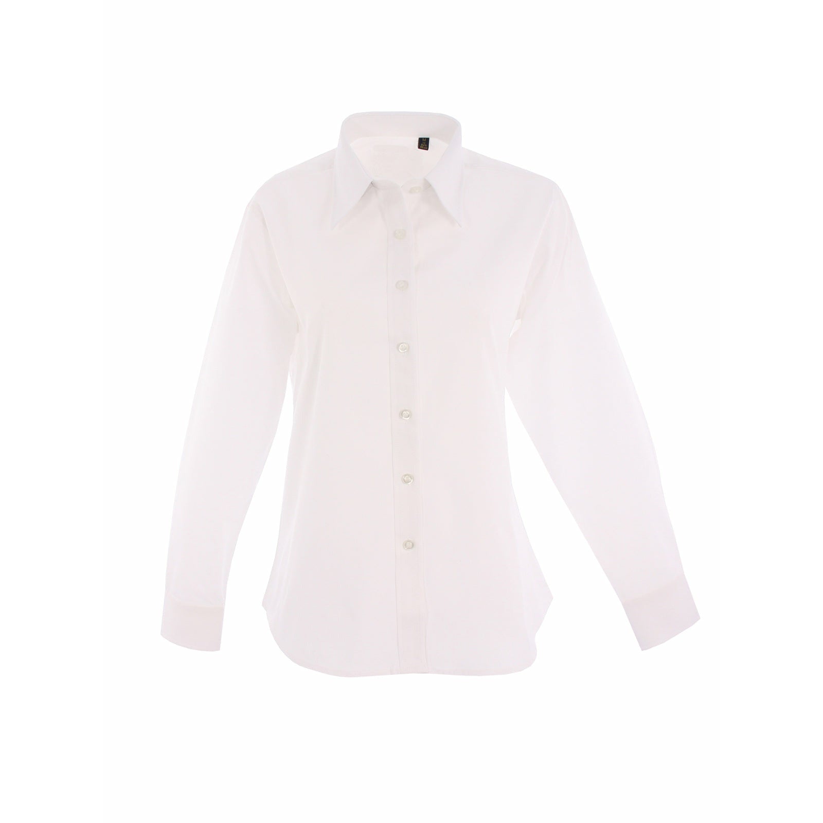 Ladies Pinpoint Oxford Full Sleeve Shirt - White