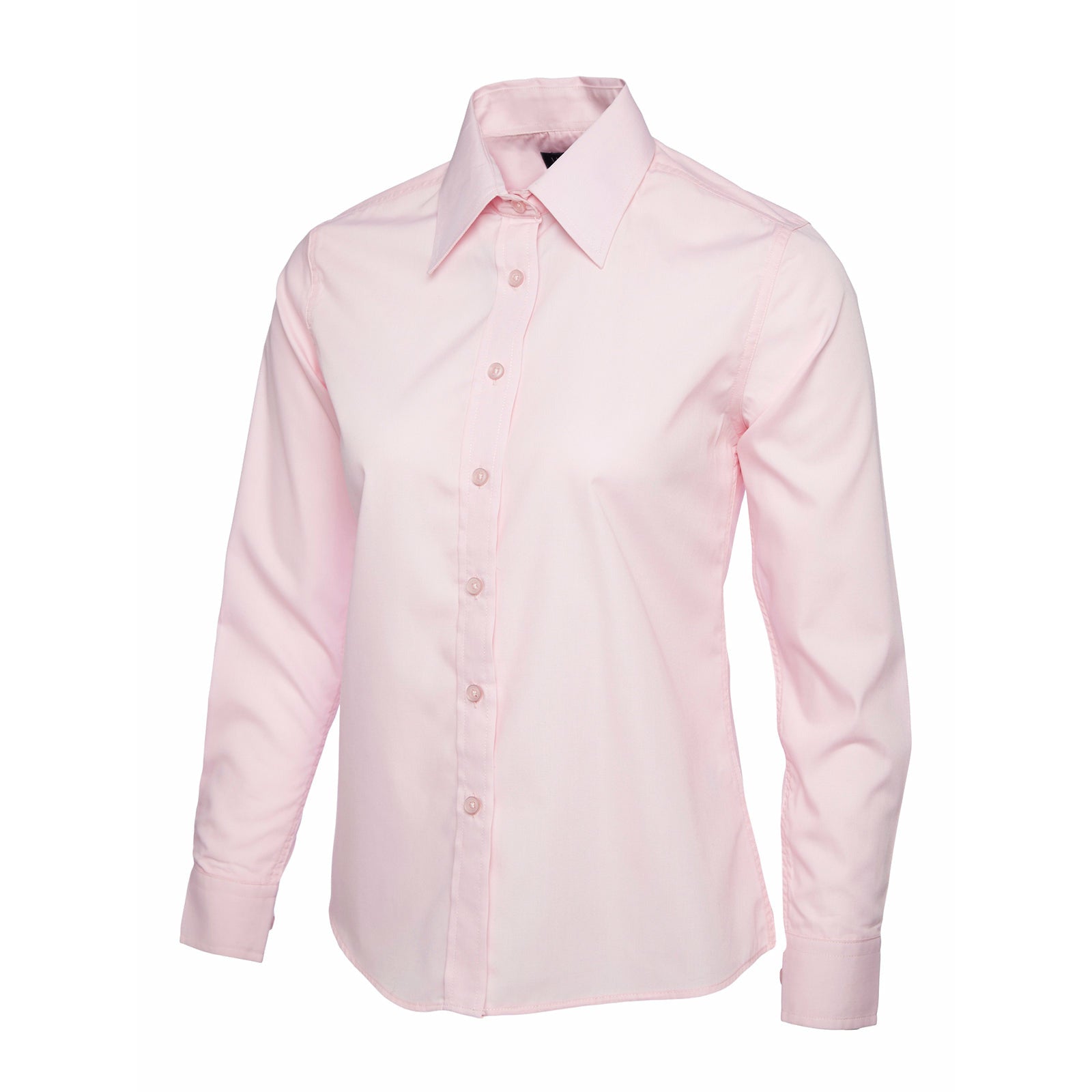 Ladies Poplin Full Sleeve Shirt - Pink