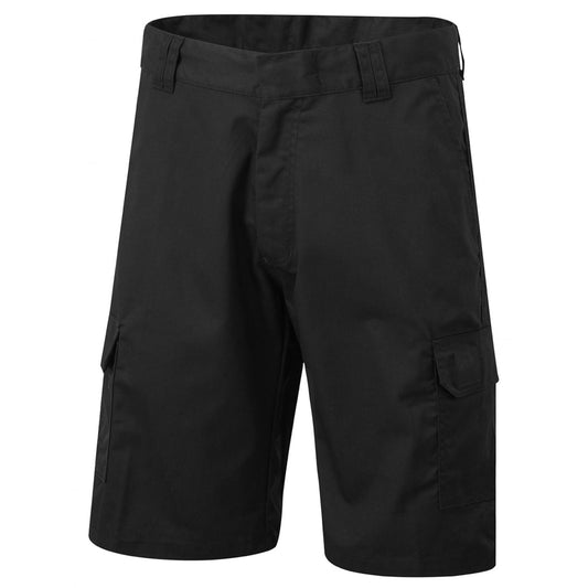 Mens cargo shorts - black
