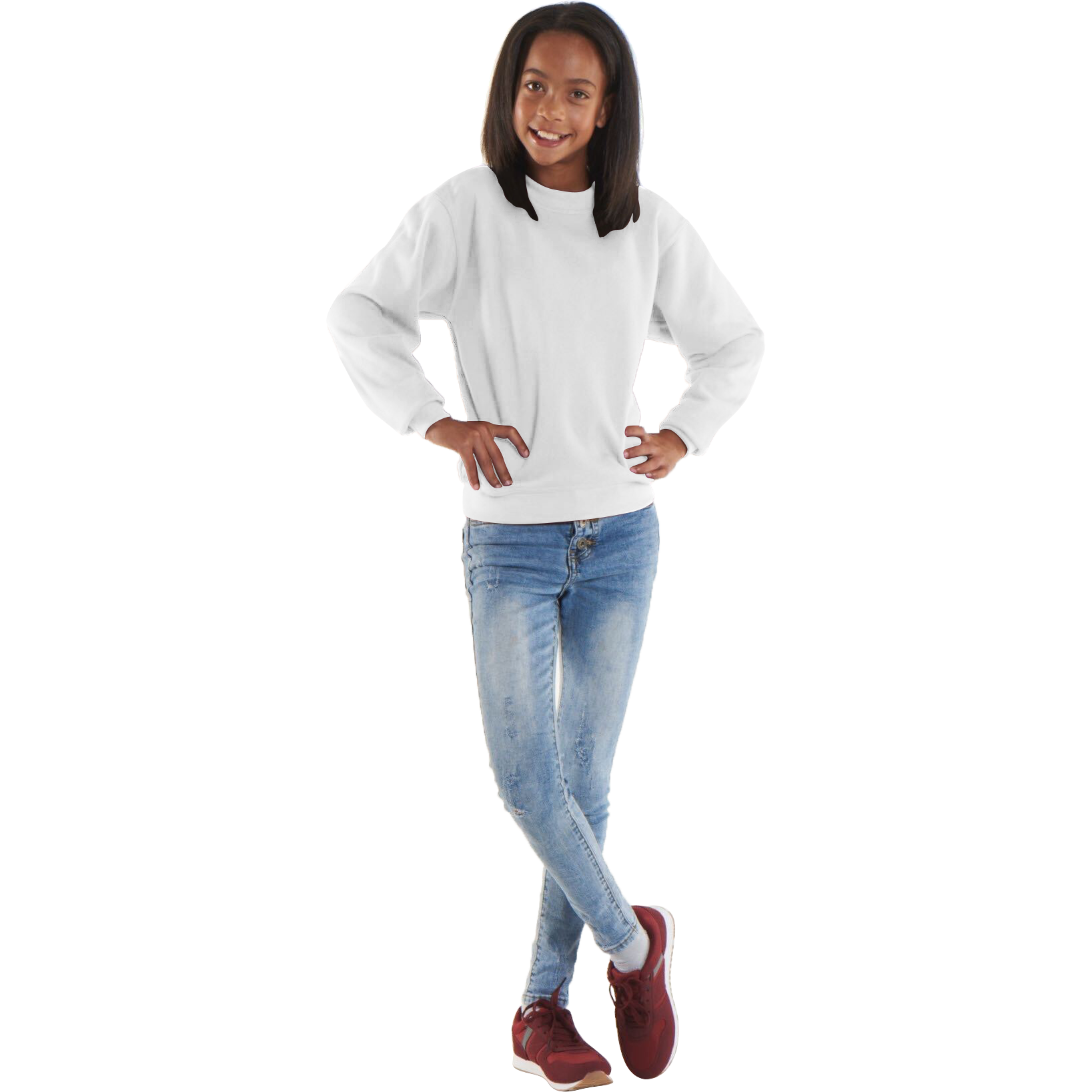 The UX Children's Sweatshirt = White