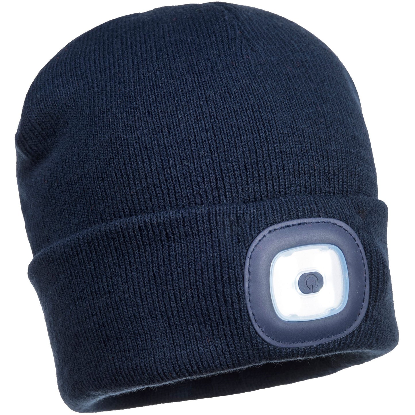 Portwest LED light Beanie - USB Rechargeable - Navy