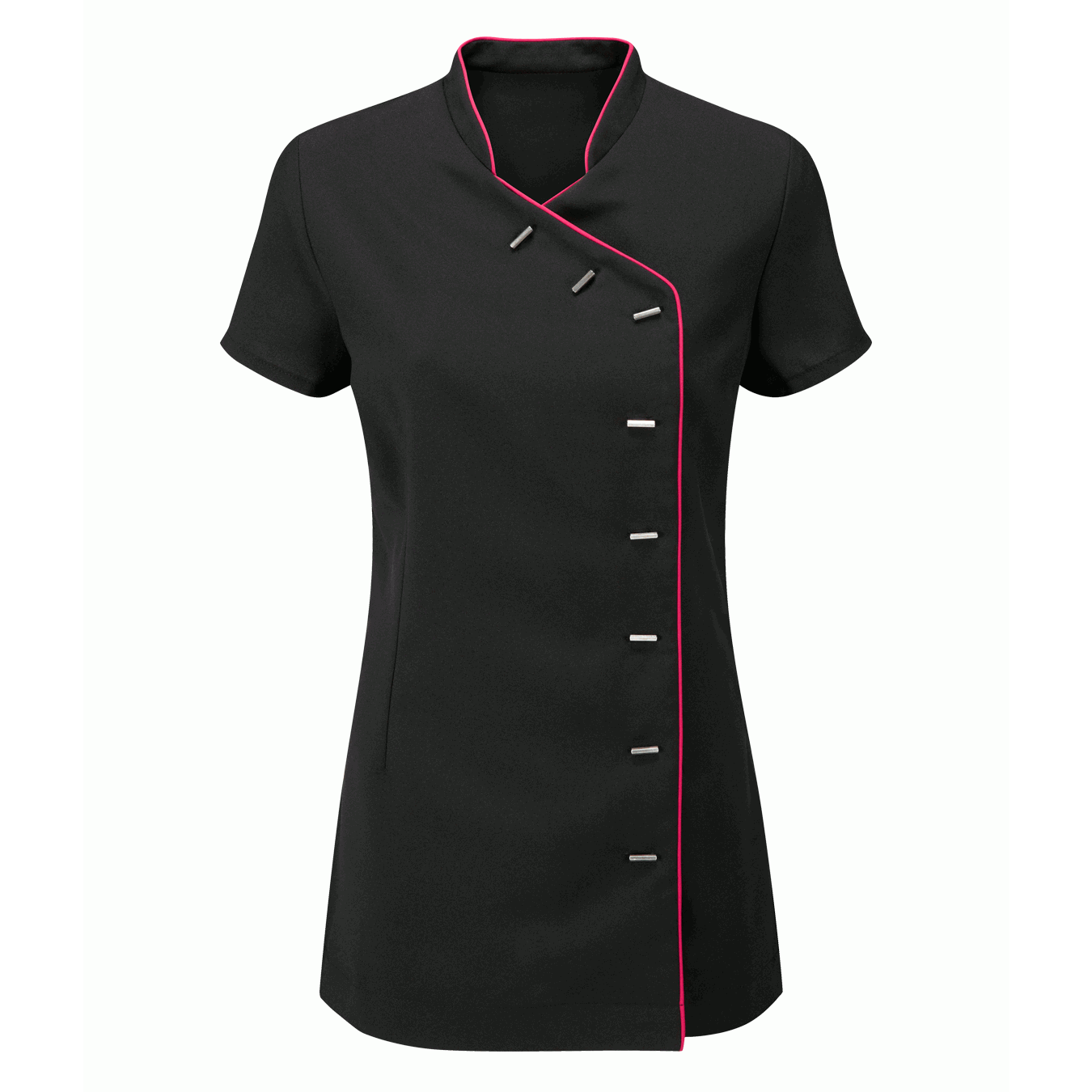 Beauty Tunic contrast Black & Pink