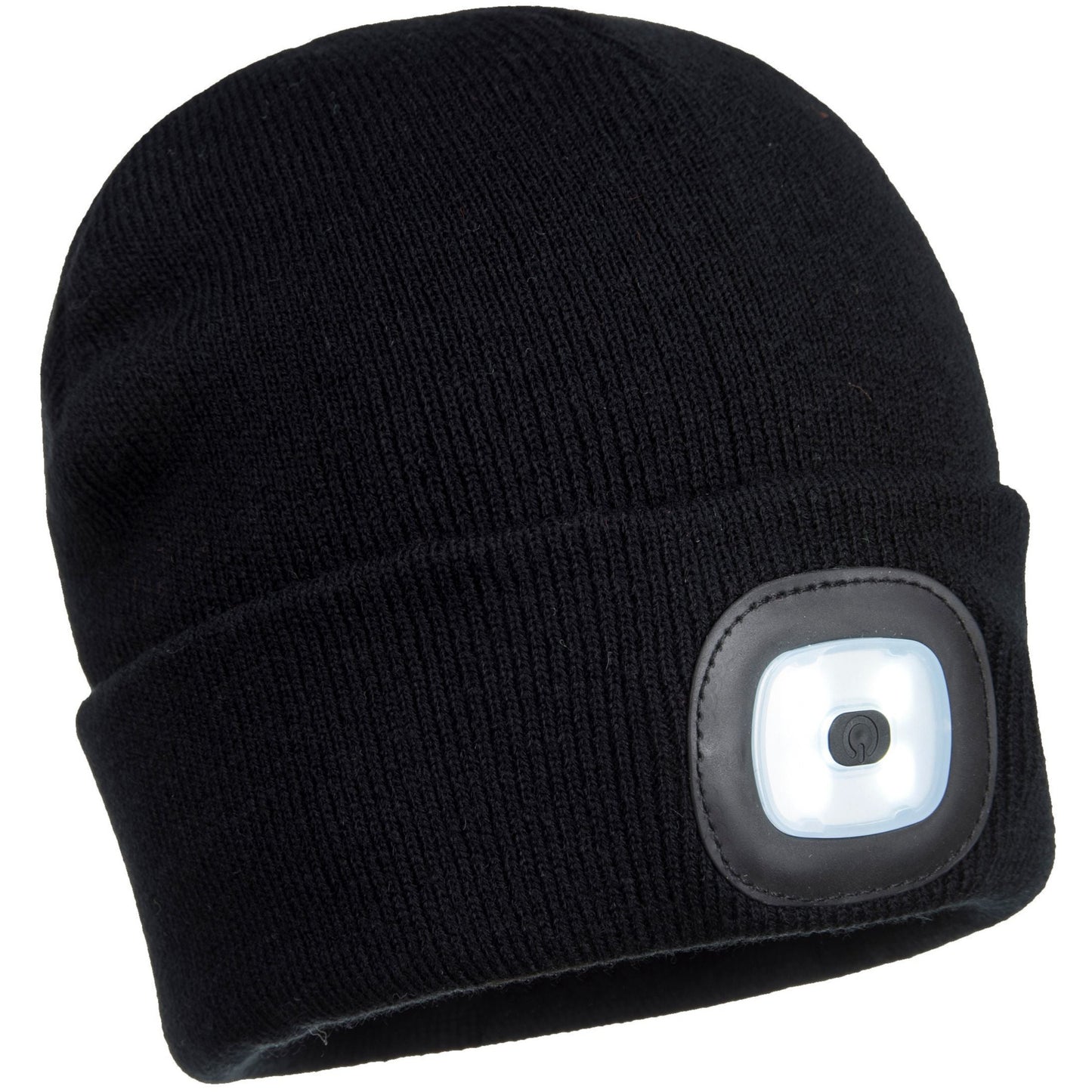 Portwest LED light Beanie - USB Rechargeable - Black