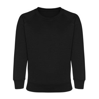 Sweatshirt - Age 2 - 14 - Plain - Black