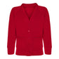 Sweatshirt Cardigan - Age 2 - 11 - Plain - Red
